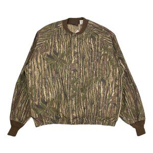Vintage Liberty Real Tree Camouflage Light Bomber Jacket XL